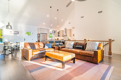 Interior real estate photography of home at Lake James North Carolina
