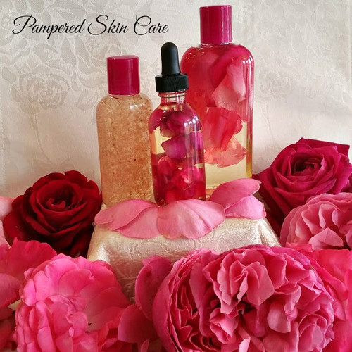 Floating Rose Petal Bath & Beauty Set