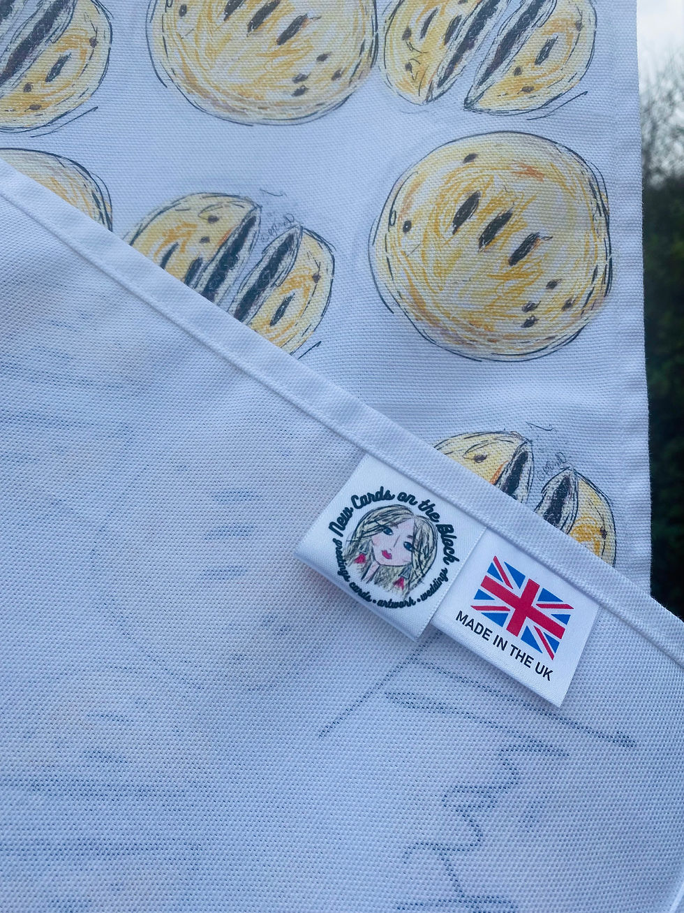 Thumbnail: Chorley Cakes Repeat Print Tea Towel