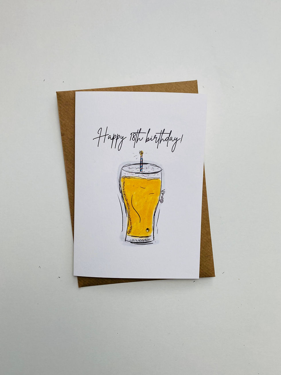 Thumbnail: 18th Pint Birthday Card