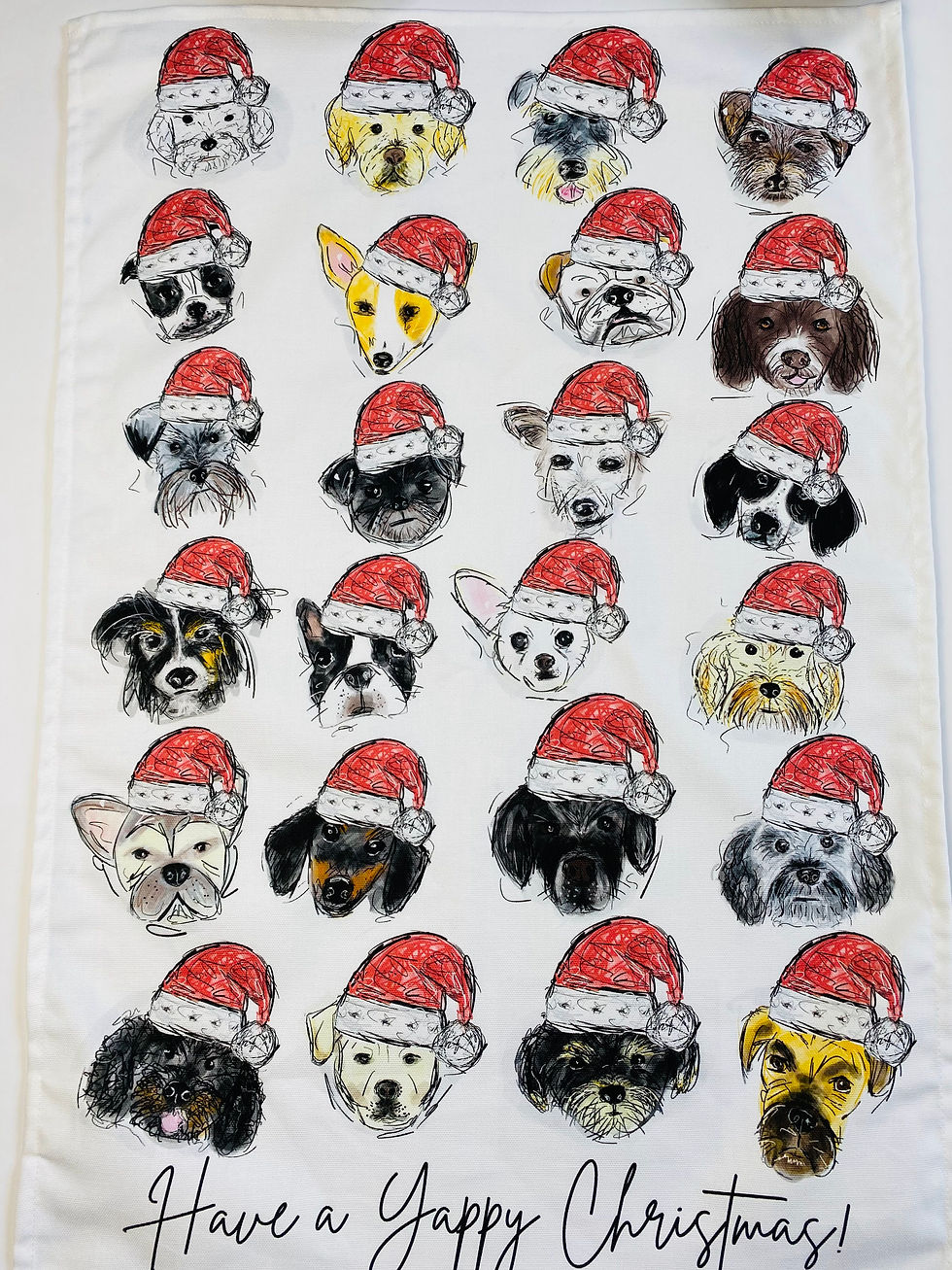 Thumbnail: Yappy Christmas Tea Towel