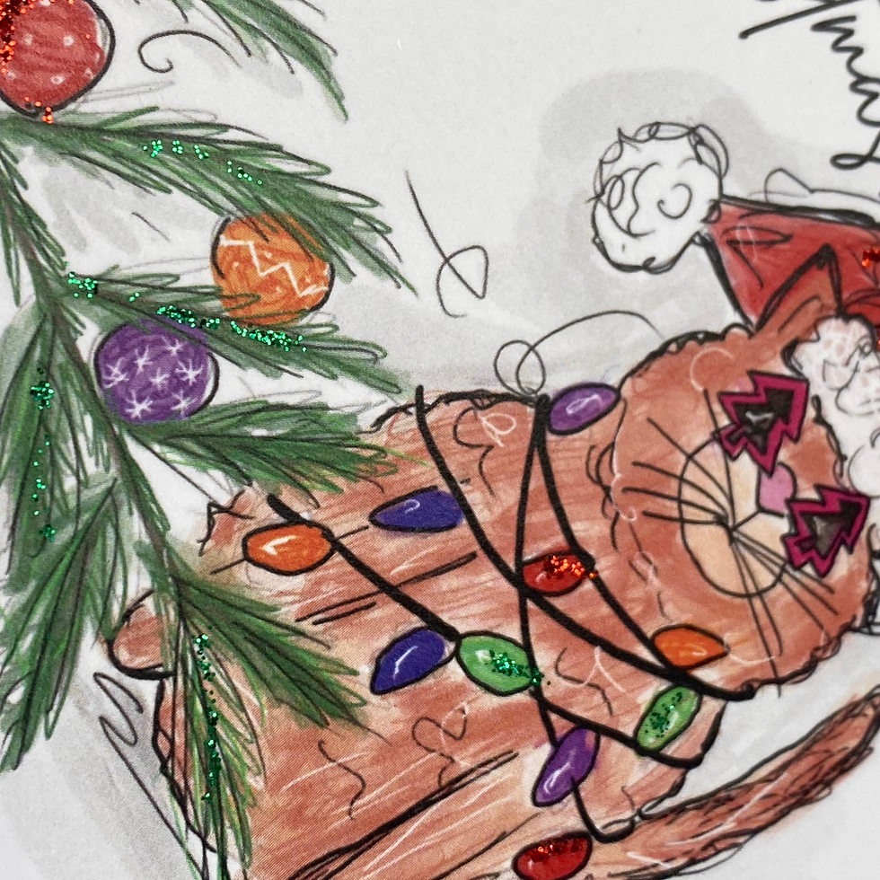 Thumbnail: Meowy Christmas Card Pack of 5