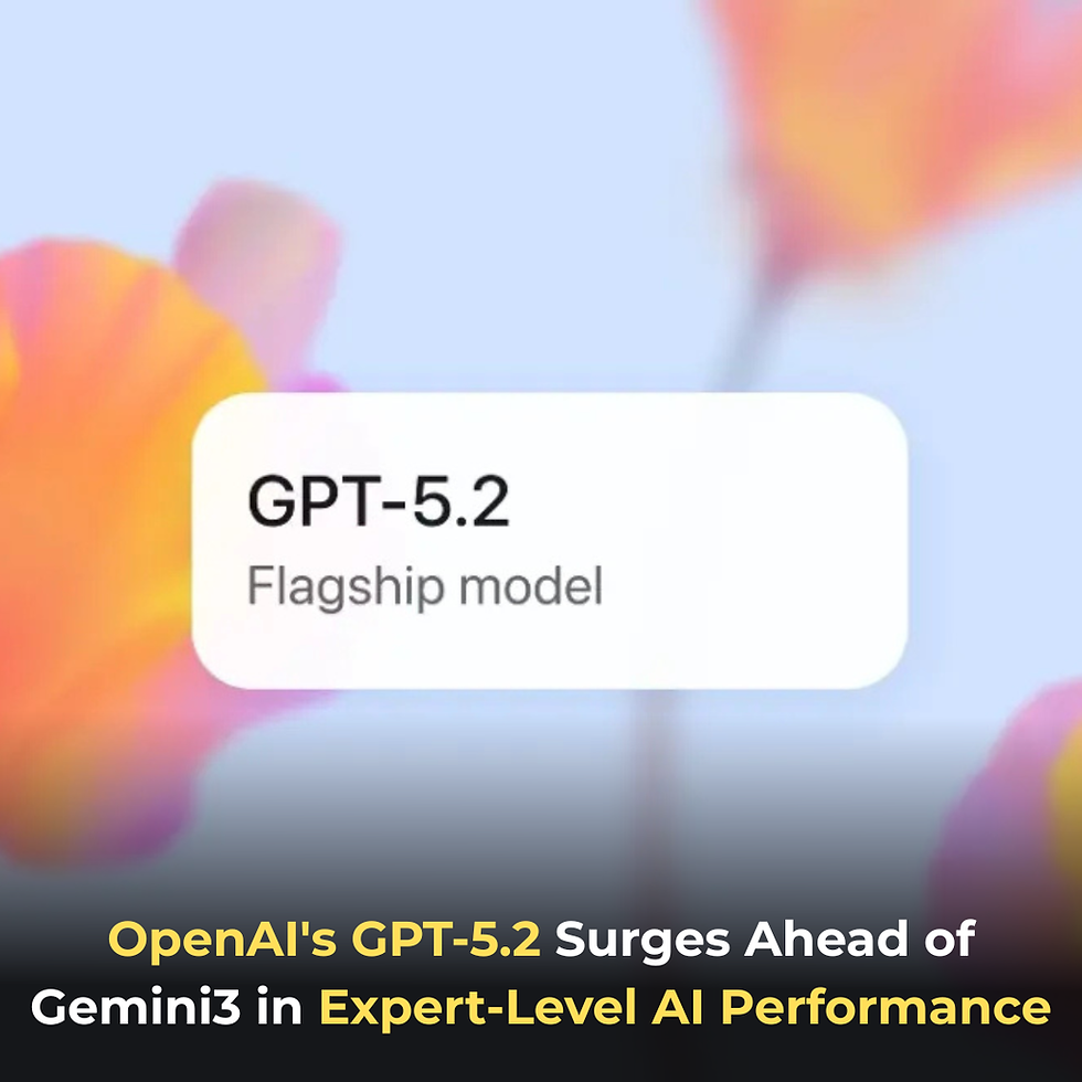 OpenAI's GPT-5.2 Surges Ahead of Gemini 3 in Expert-Level AI Performance