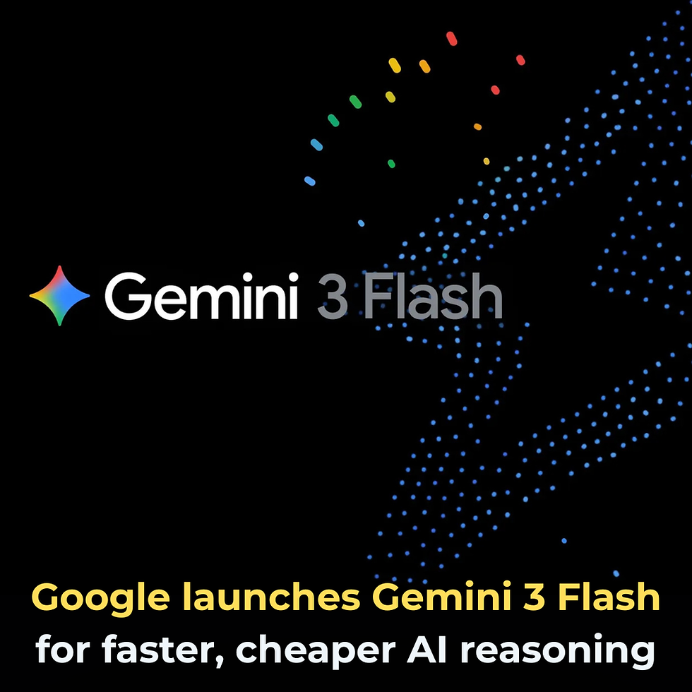 Google launches Gemini 3 Flash for faster, cheaper AI reasoning