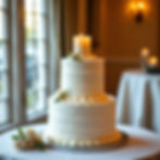 wedding cake without nothing on very top.jpg