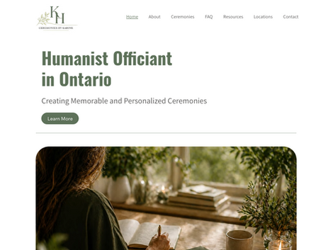 Ceremonies By Karine Website