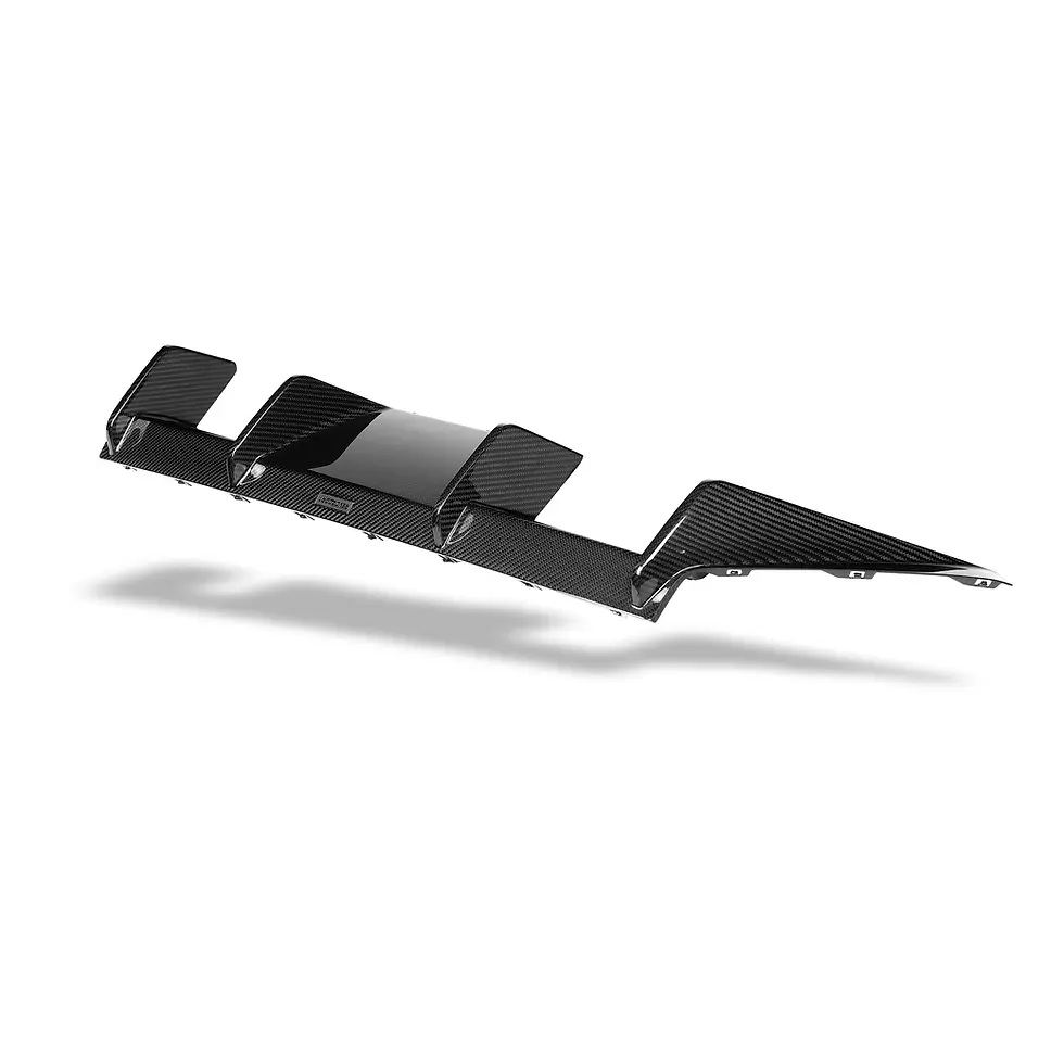 Thumbnail: Top angle of diffuser fins and aerodynamic contours