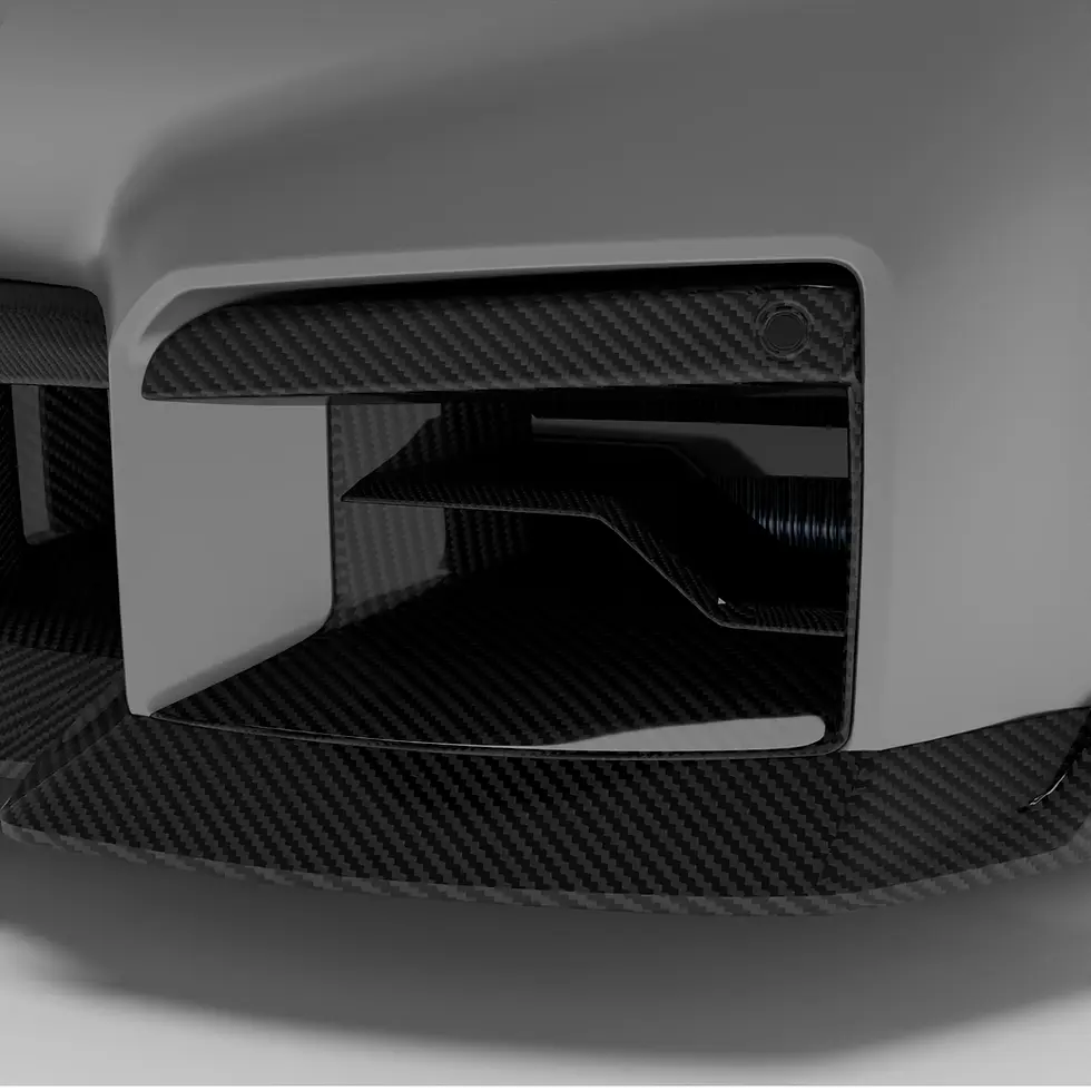 Thumbnail: Installed carbon inlet shown in detail from driver's side
