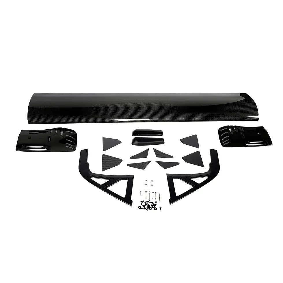 Thumbnail: Full hardware and mounting kit included with BMW M2 G87 carbon race wing.