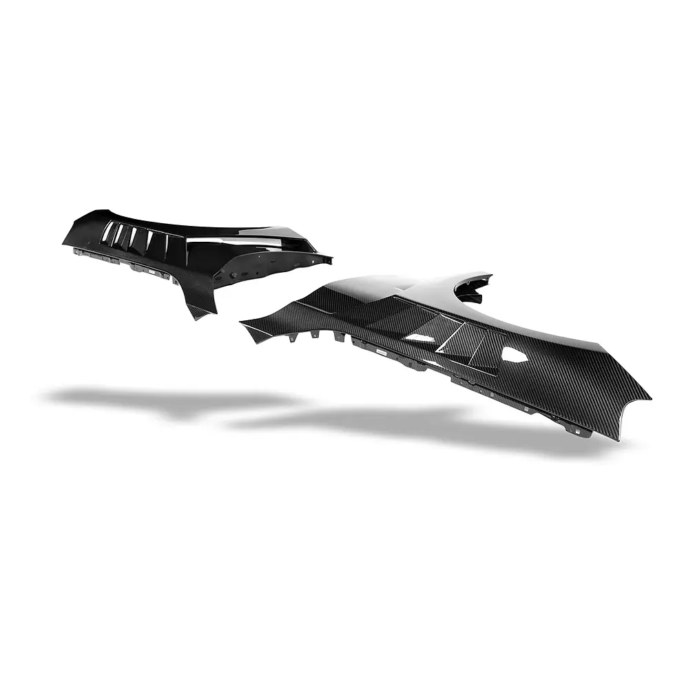 Thumbnail: Isolated image of carbon fiber front fender pair with air vent cutouts