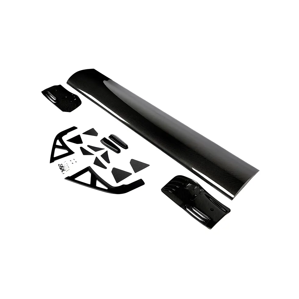 Thumbnail: Full hardware and mounting kit included with BMW M2 G87 carbon race wing.