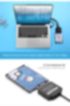 ภาพขนาดย่อ: Ugreen CR108 USB 2.0/3.0 to SATA Converter Adapter Cable with Power Adapter for