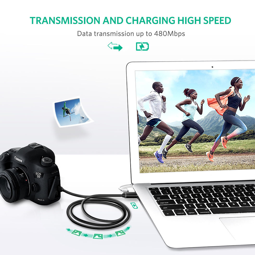 縮圖：UGREEN Mini USB Nickle Cable USB 2.0 Type A to Mini B Cable Data Charging Cord C