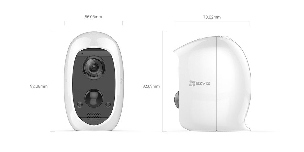 Thumbnail: EZVIZ กล้องวงจรปิดไวไฟภายนอก มีแบตในตัว รุ่น C3A 1080p PIR Human detector.png