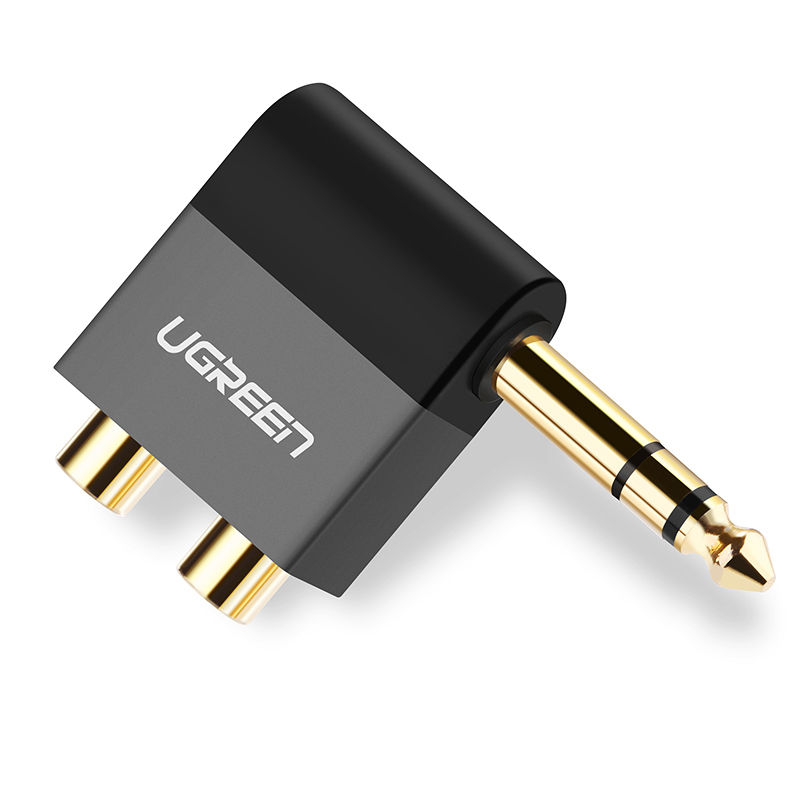 ภาพขนาดย่อ: UGREEN 6.35mm Male to 2RCA Female Adapter (40846)