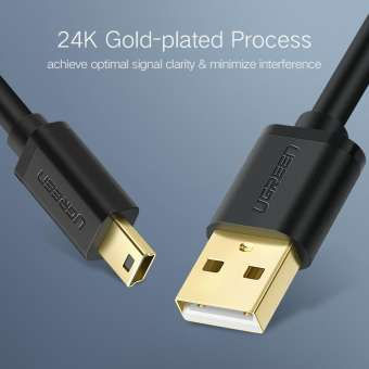 縮圖：UGREEN Mini USB Nickle Cable USB 2.0 Type A to Mini B Cable Data Charging Cord C