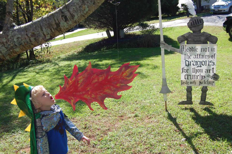 knights and dragons party decorations