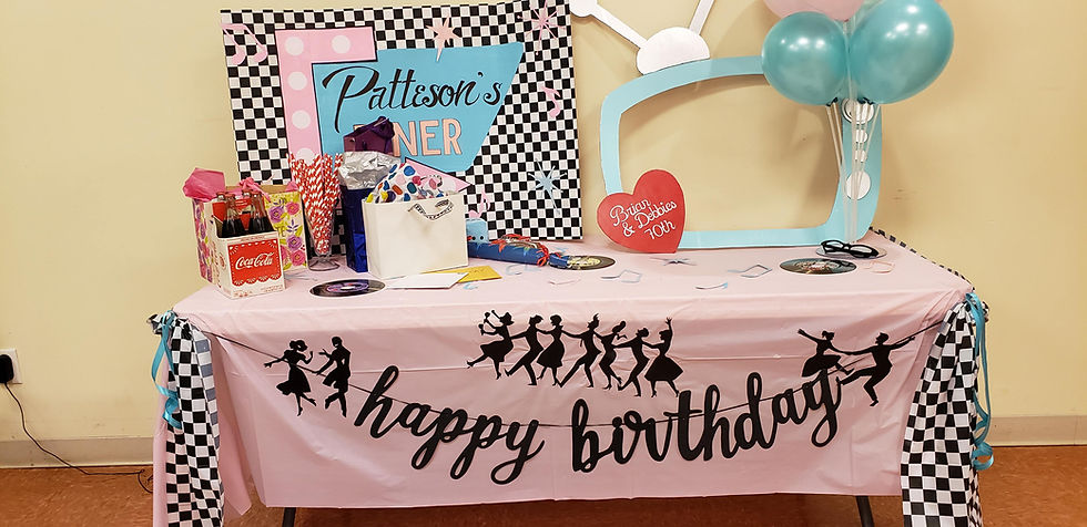 50s party decorations