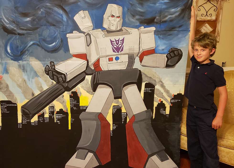 handpainted transformer for a party