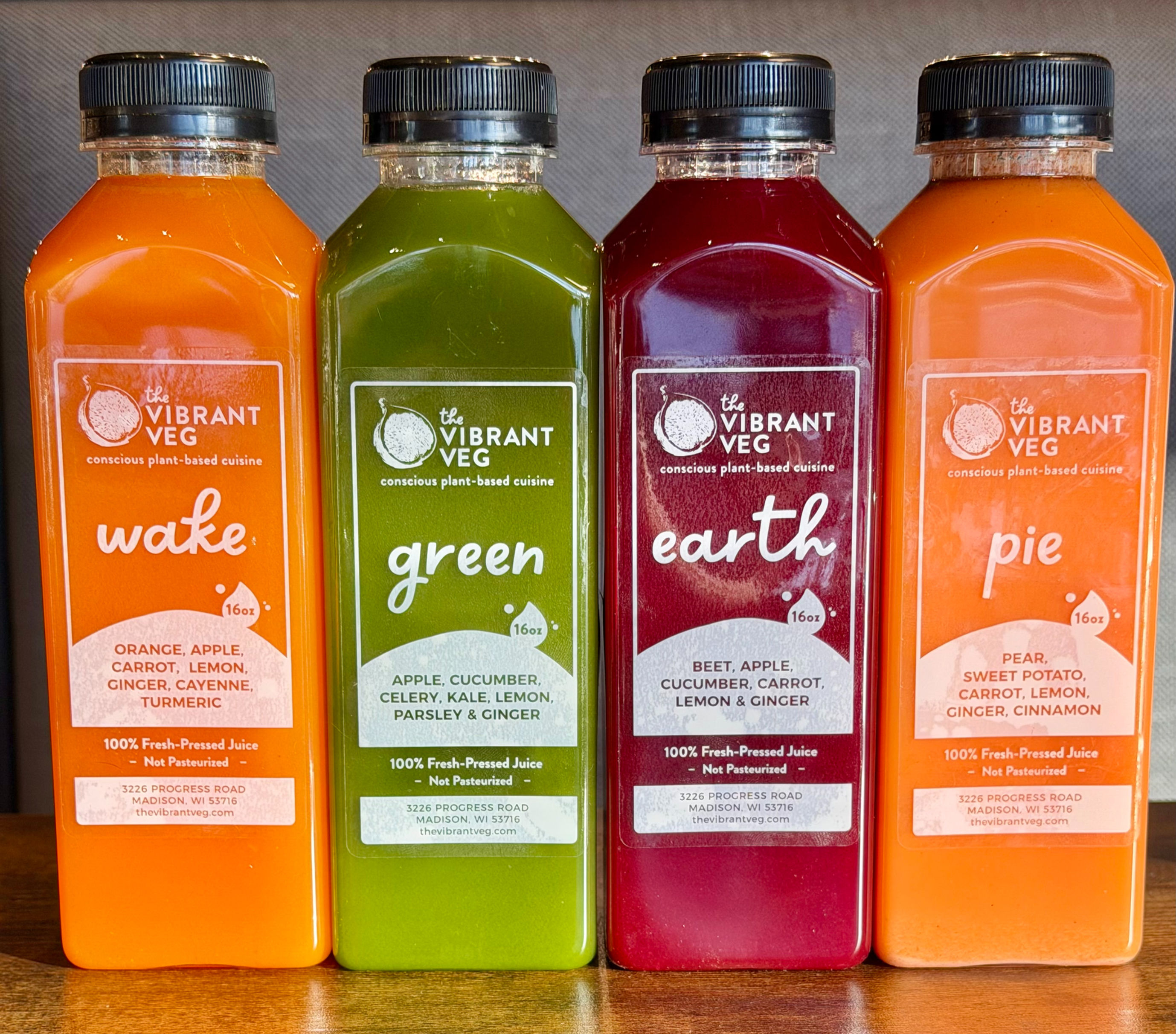 Fresh-pressed juice 4-pack