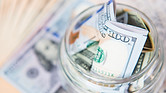Dollar Bill in Jar
