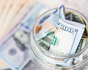 Dollar Bill in Jar