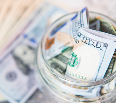 Dollar Bill в Jar