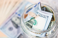 Dollar Bill in Jar