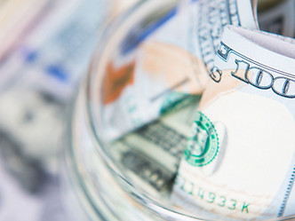 Dollar Bill in Jar