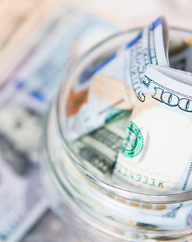 Dollar Bill in Jar