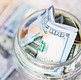Dollar Bill in Jar