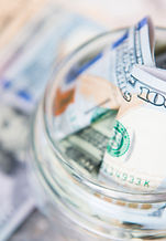 Dollar Bill in Jar