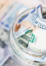Dollar Bill in Jar
