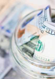 Dollar Bill in Jar