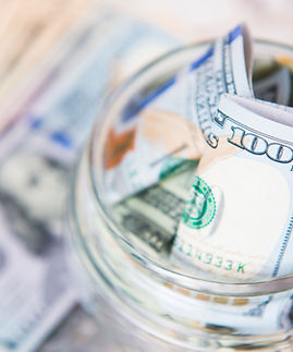 Dollar Bill in Jar