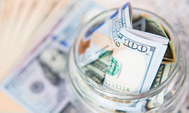 Dollar Bill in Jar