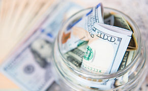 Dollar Bill in Jar