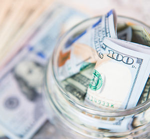 Dollar Bill in Jar