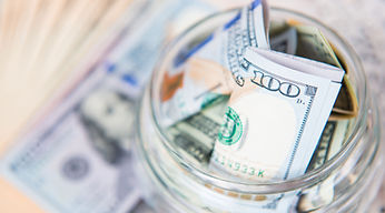 Dollar Bill in Jar