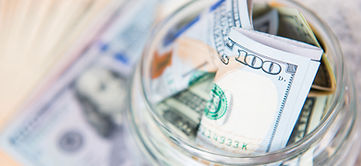 Dollar Bill in Jar