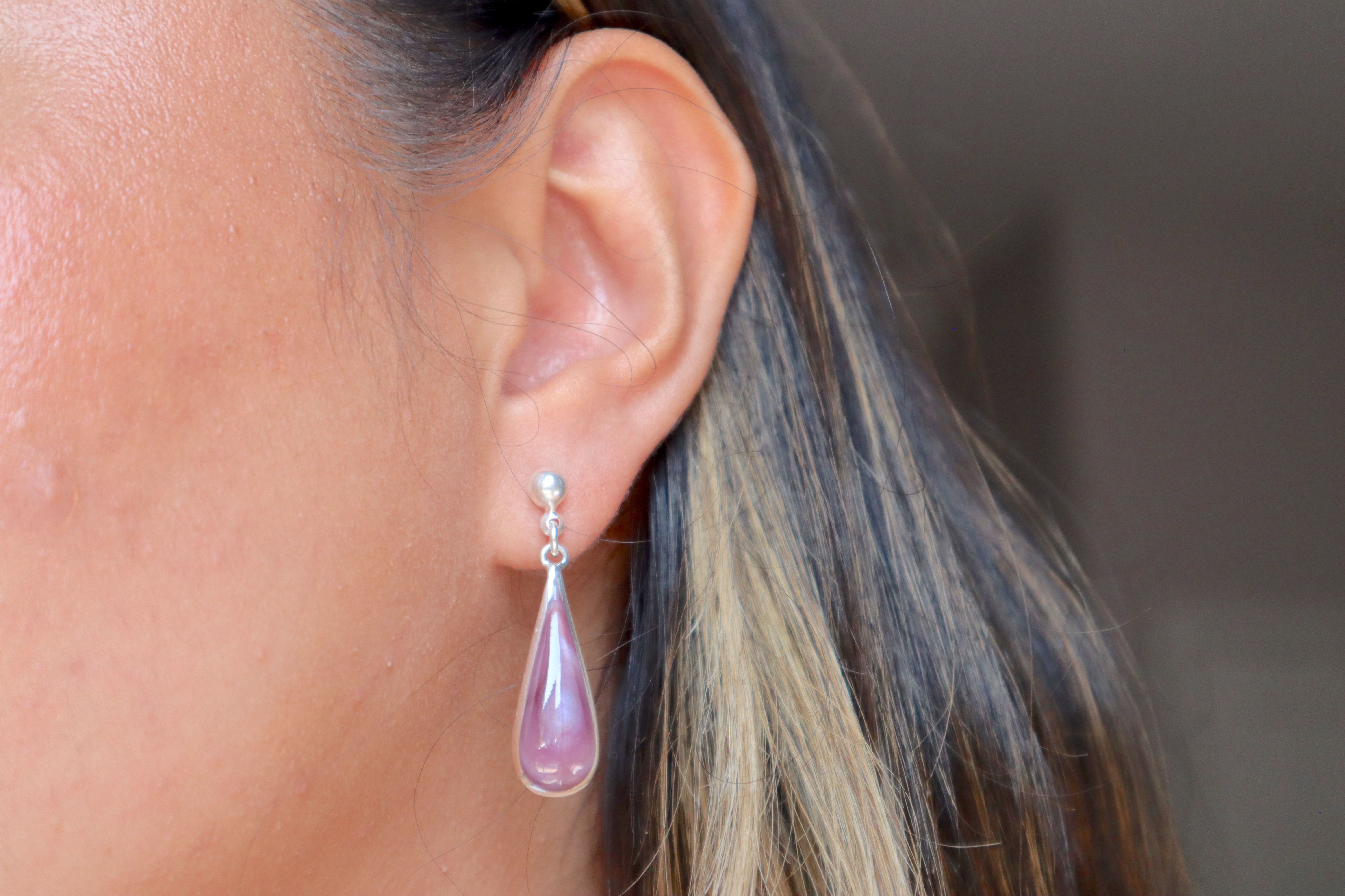 Rose Quartz Amalia Earrings