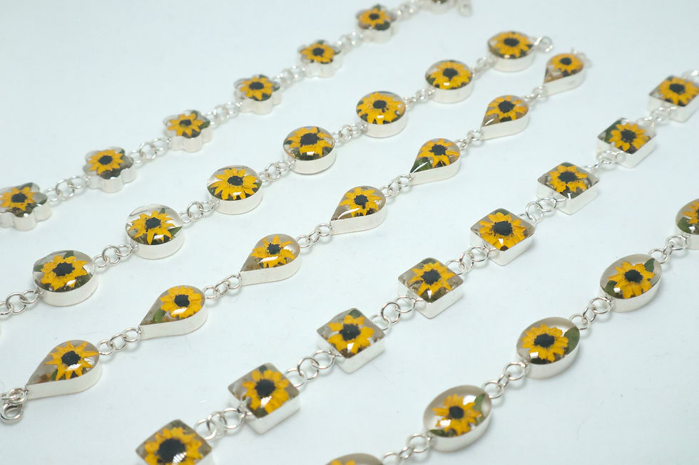 Thumbnail: Ellie Sunflower Teardrop Bracelet