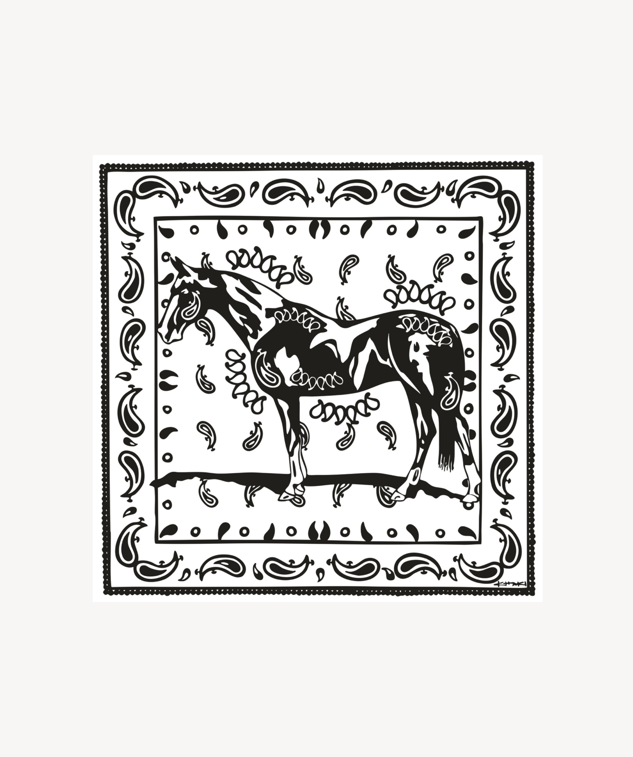 Bandita Silk Scarf Blanco