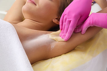 Underarm waxing