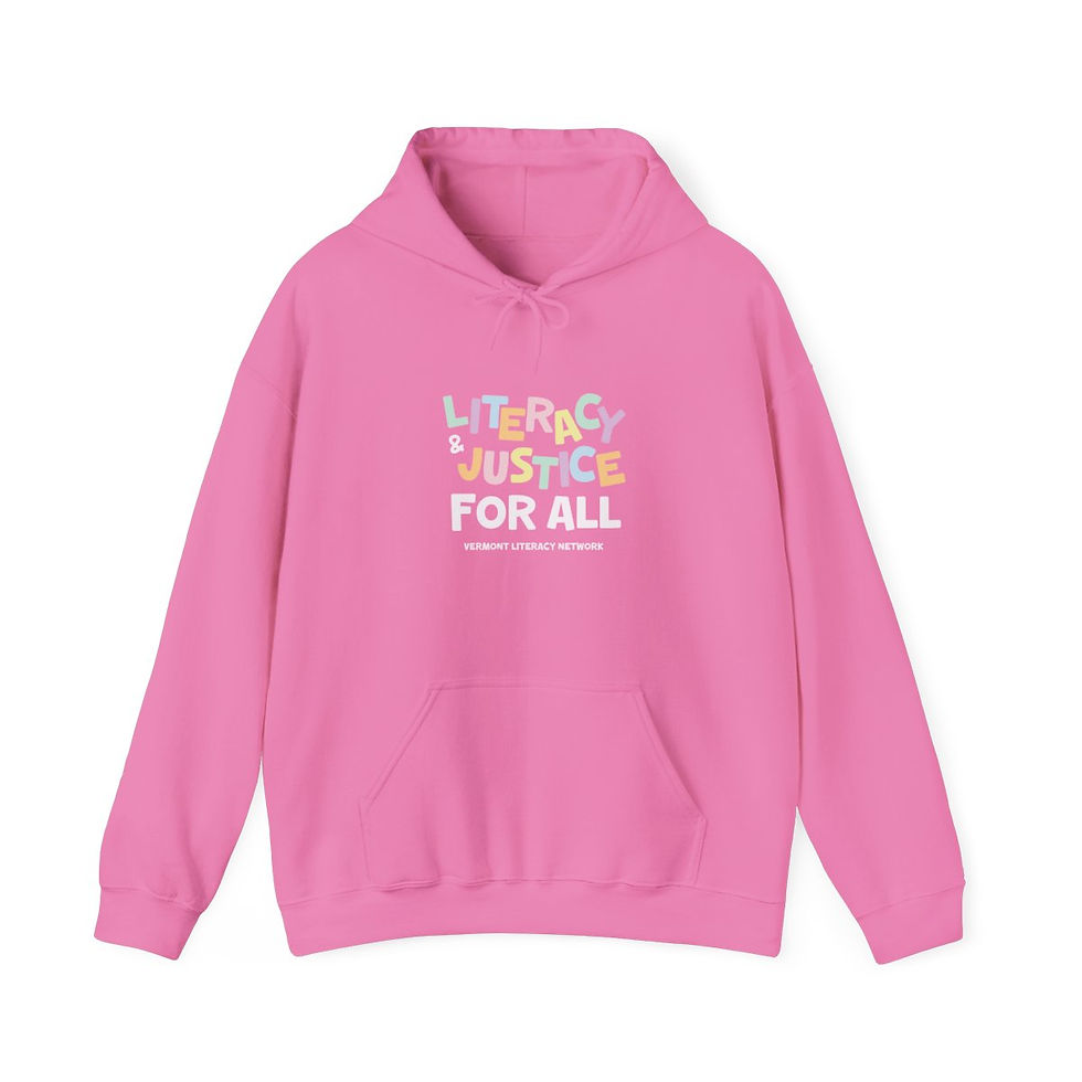 Thumbnail: Literacy & Justice for All | Adult Hoodie Sweatshirt