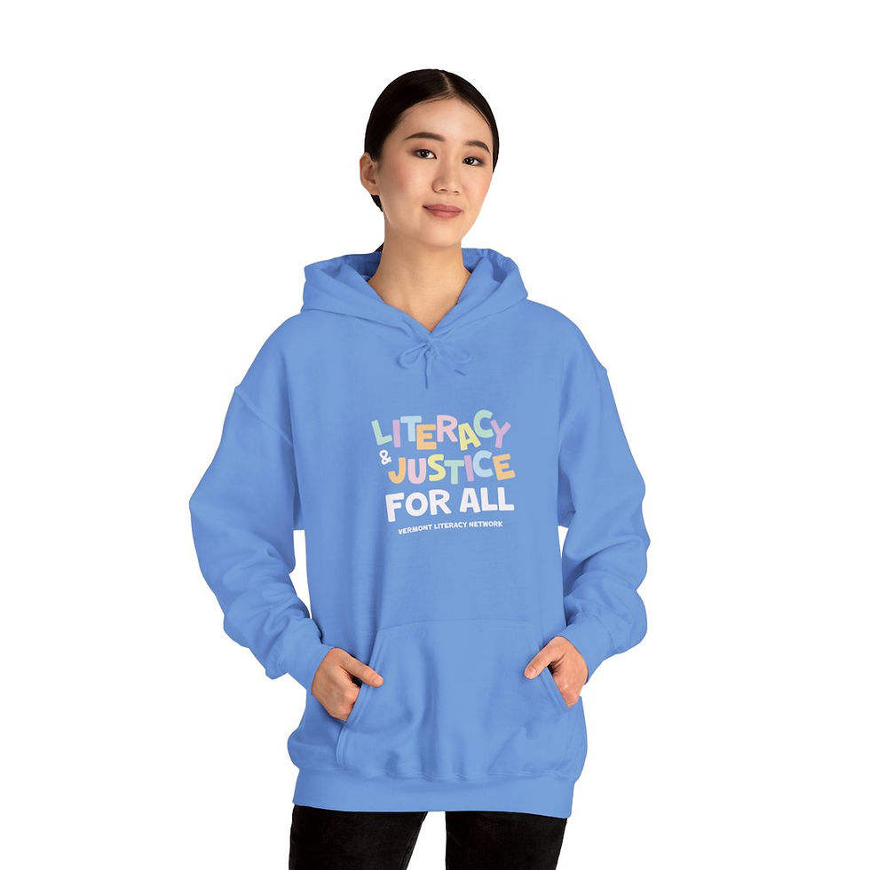Thumbnail: Literacy & Justice for All | Adult Hoodie Sweatshirt