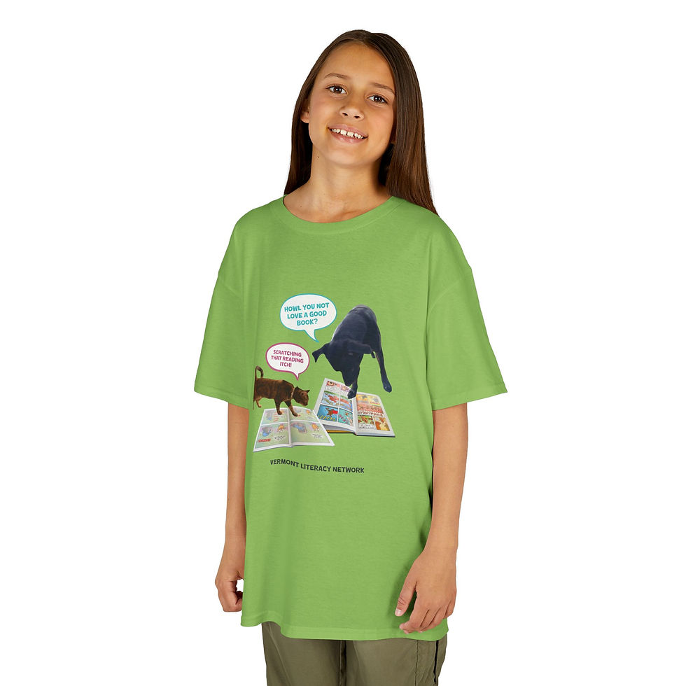 Thumbnail: Reading Buddies | Books & Barks by Yoga | Kids Tee Shirt
