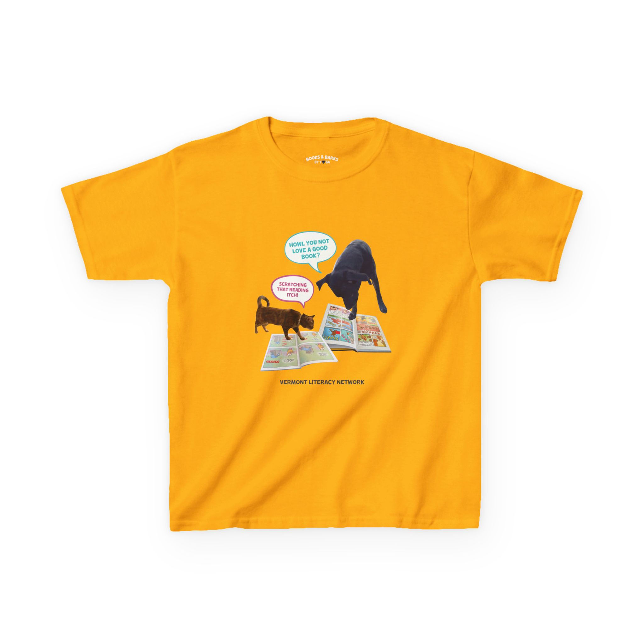 Reading Buddies | Books & Barks by Yoga | Kids Tee Shirt