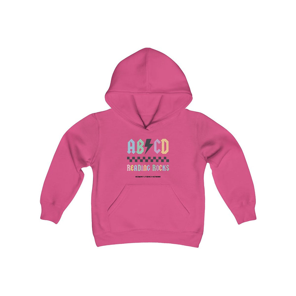 ABCD Reading Rocks | Kids Hoodie Sweatshirt