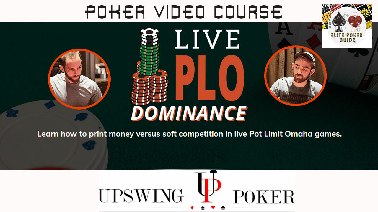 UPSWING LIVE PLO DOMINANCE FOR CHEAP - TOP POKER COURSES